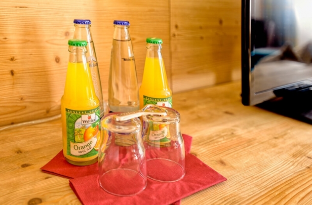 Getränke im Zimmer Hotel Heigl